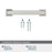 Lintel Zinc Satin Nickel Cabinet Pull 20