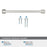 Lintel Zinc Satin Nickel Cabinet Pull 23