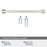Lintel Zinc Satin Nickel Cabinet Pull 24