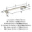 Mulholland Zinc Satin Nickel Cabinet Pull 13