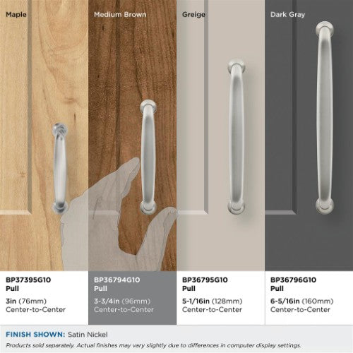 Renown Zinc Satin Nickel Cabinet Pull 29