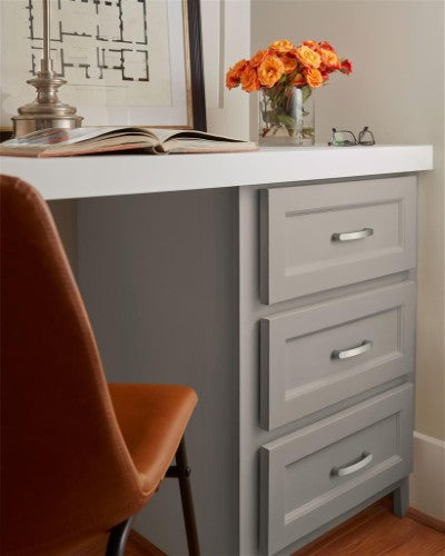 Rift Zinc Satin Nickel Cabinet Pull 13