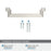 Rockhurst Zinc Satin Nickel Cabinet Pull 15