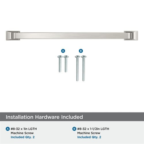 Westerly Zinc Satin Nickel Cabinet Pull 24