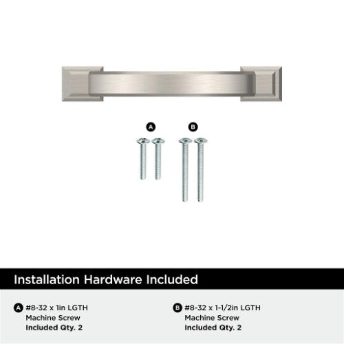 Sheffield Zinc Satin Nickel Cabinet Pull 9