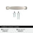 Franklin Zinc Satin Nickel Cabinet Pull 9