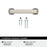 Hybridize Zinc Satin Nickel Cabinet Pull 9