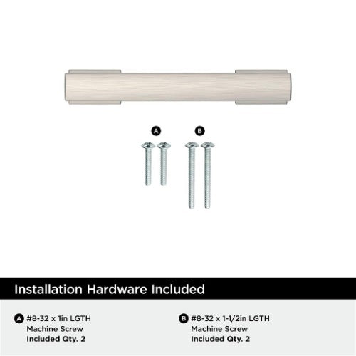 Triomphe Zinc Satin Nickel Cabinet Pull 9