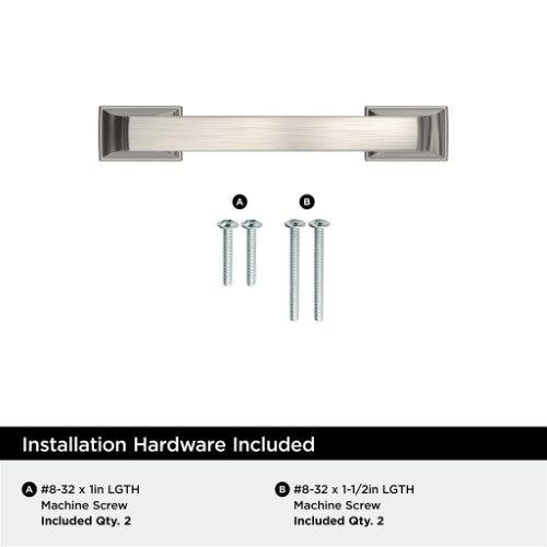 Incisive Zinc Satin Nickel Cabinet Pull 9