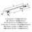Cityscape Zinc Satin Nickel Cabinet Pull 10