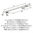 Cityscape Zinc Satin Nickel Cabinet Pull 12