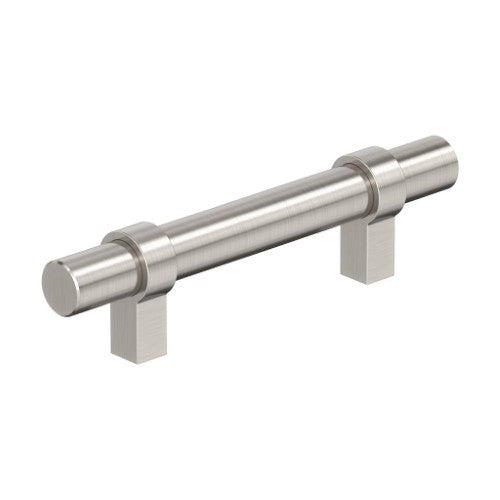 Central Zinc Satin Nickel Cabinet Pull 1