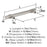 Central Zinc Satin Nickel Cabinet Pull 7