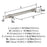 Central Zinc Satin Nickel Cabinet Pull 8