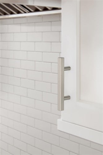 Bar Pulls Square Zinc Satin Nickel Cabinet Pull 10