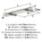Bar Pulls Square Zinc Satin Nickel Cabinet Pull 6