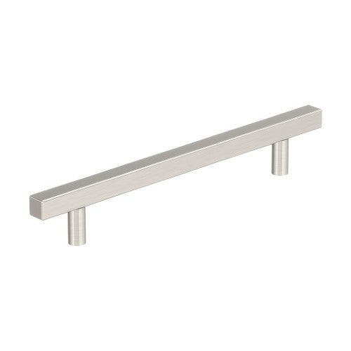Bar Pulls Square Zinc Satin Nickel Cabinet Pull 4