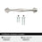 Fairfield Zinc Satin Nickel Cabinet Pull 9
