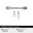 Vaile Zinc Satin Nickel Cabinet Pull 9