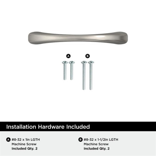 Vaile Zinc Satin Nickel Cabinet Pull 9