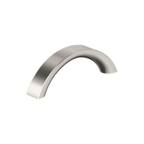 Parabolic Zinc Satin Nickel Cabinet Pull 2