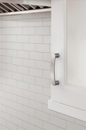 Rift Zinc Satin Nickel Cabinet Pull 10