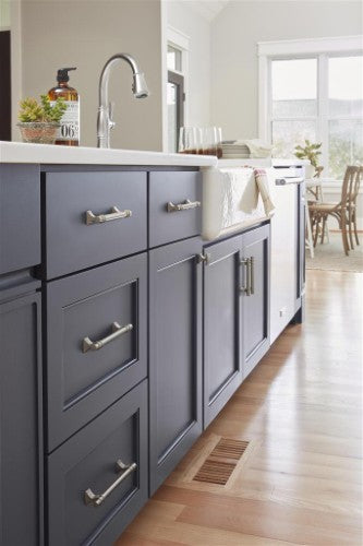 Davenport Zinc Satin Nickel Cabinet Pull 44