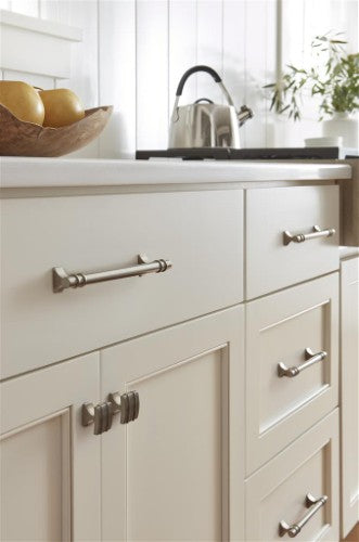 Davenport Zinc Satin Nickel Cabinet Pull 35