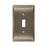 Candler Zinc Satin Nickel Wall Plate 1