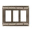 Candler Zinc Satin Nickel Wall Plate 1