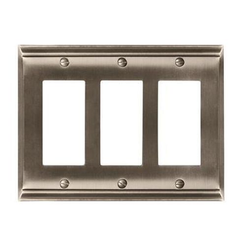 Candler Zinc Satin Nickel Wall Plate 1