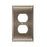 Candler Zinc Satin Nickel Wall Plate 1