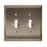 Mulholland Zinc Satin Nickel Wall Plate 1