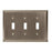 Mulholland Zinc Satin Nickel Wall Plate 1