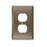 Mulholland Zinc Satin Nickel Wall Plate 1