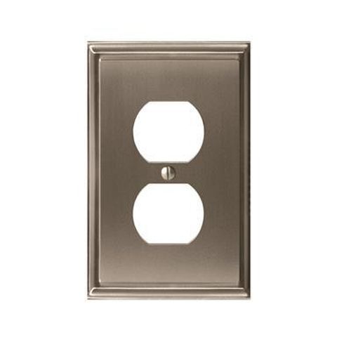 Mulholland Zinc Satin Nickel Wall Plate 1