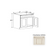 Classic Style Wood Charleston White Sink Base Cabinet Charleston White 1
