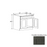 Double Shaker Style Wood Smokey Gray Sink Base Cabinet Smokey Gray 1