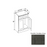 Double Shaker Style Wood Smokey Gray Sink Base Cabinet Smokey Gray 1