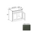 Slim Shaker Style Wood Aston Green Sink Base Cabinet Aston Green 1
