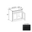 Slim Shaker Style Wood Iron Black Sink Base Cabinet Iron Black 1