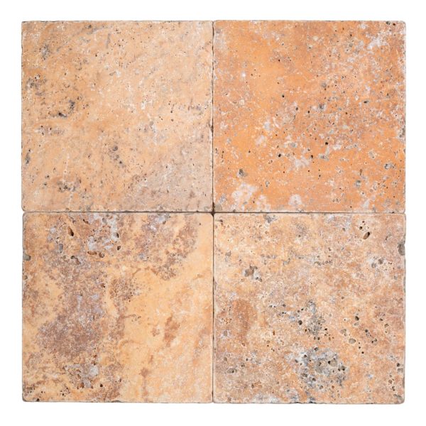Scabos Cross Cut Travertine Tile - Tumbled 3