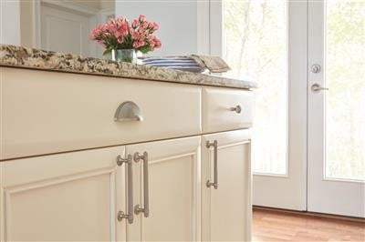 Sea Grass Zinc Satin Nickel Cabinet Pull 3