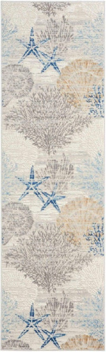 Seaside Polypropylene & Polyester Ivory Grey Blue IVGRB