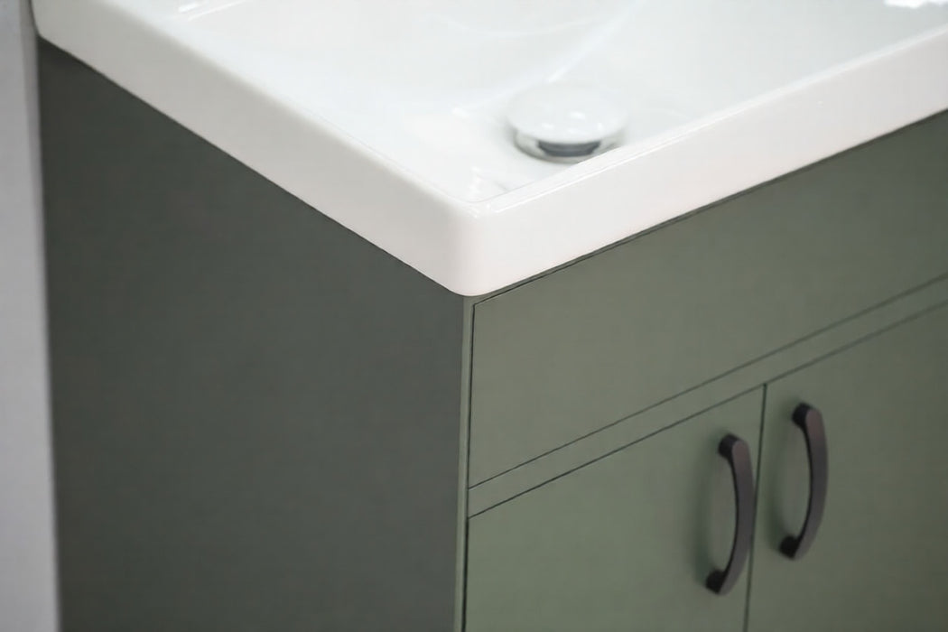 Sempre Wood Pine Green Bathroom Vanity Pine Green 6