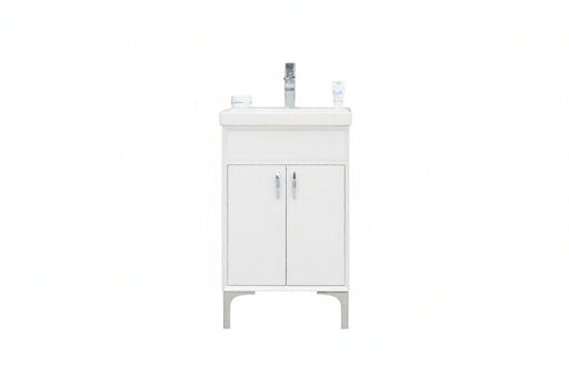 Sempre Wood White Bathroom Vanity White 1
