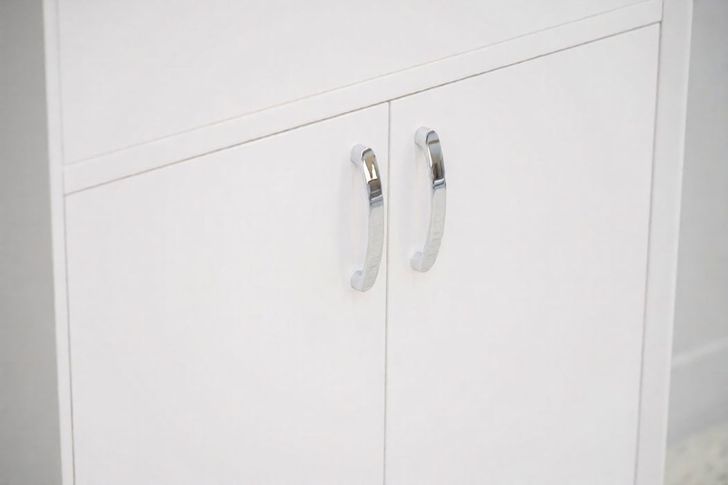 Sempre Wood White Bathroom Vanity White 5
