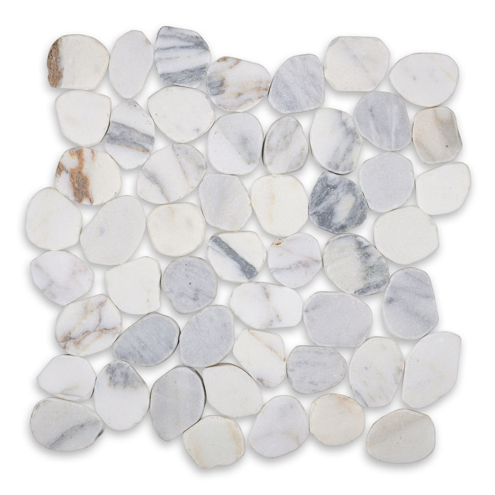 Serenity Danby Tumbled Natural Stone Pebble - 12" x 12" x 3/8"