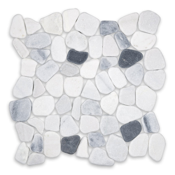 Serenity Orion Tumbled Natural Stone Pebble - 12" x 12" x 3/8"