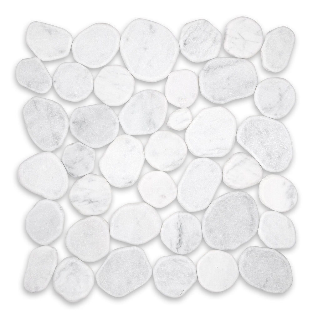 Serenity Puzzle Tumbled Natural Stone Pebble - 12" x 12" x 3/8"